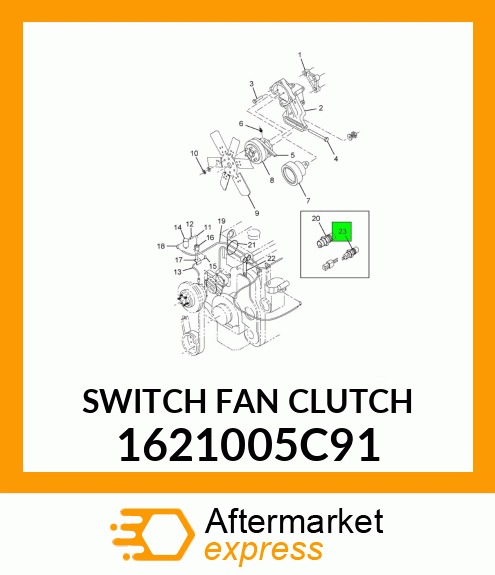 SWITCH FAN CLUTCH 1621005C91