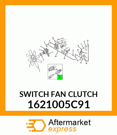 SWITCH FAN CLUTCH 1621005C91