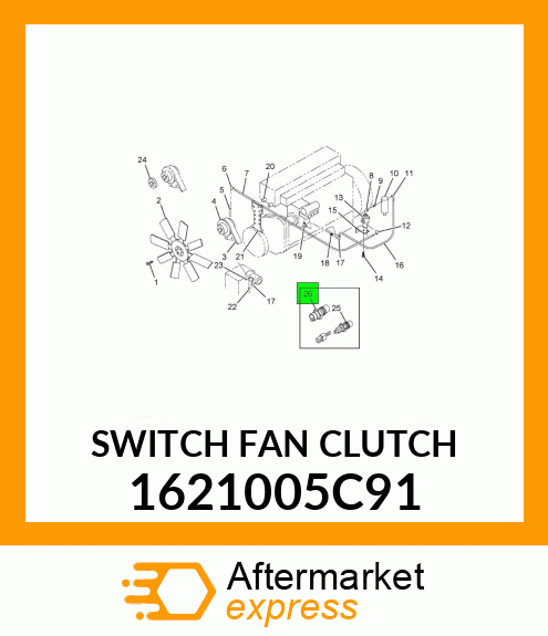 SWITCH FAN CLUTCH 1621005C91