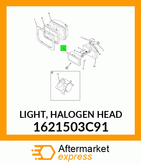 LIGHT, HALOGEN HEAD 1621503C91