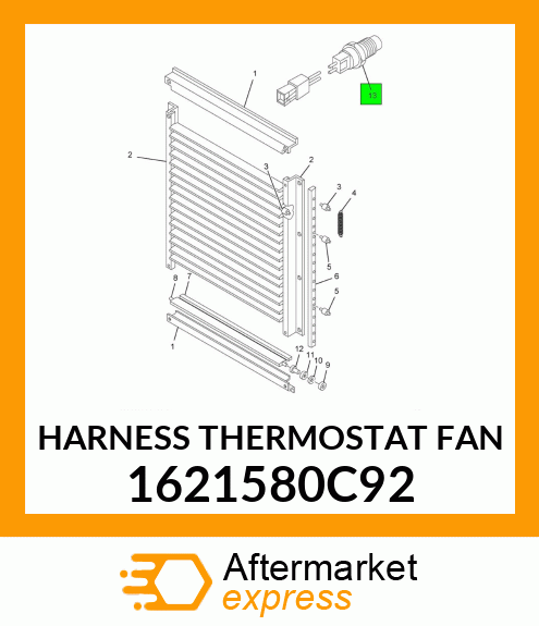 HARNESS THERMOSTAT FAN 1621580C92