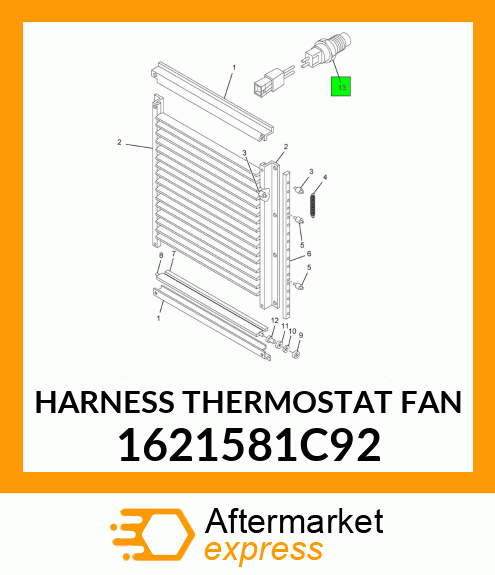 HARNESS THERMOSTAT FAN 1621581C92