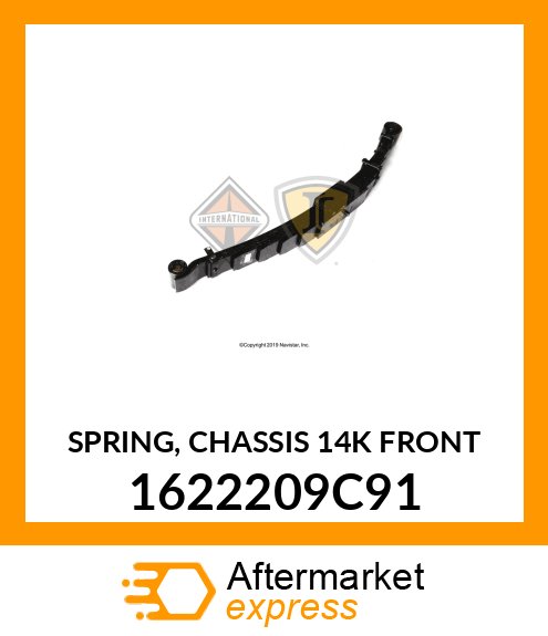 SPRING, CHASSIS 14K FRONT 1622209C91