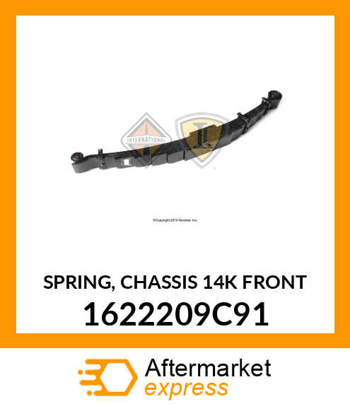 SPRING, CHASSIS 14K FRONT 1622209C91