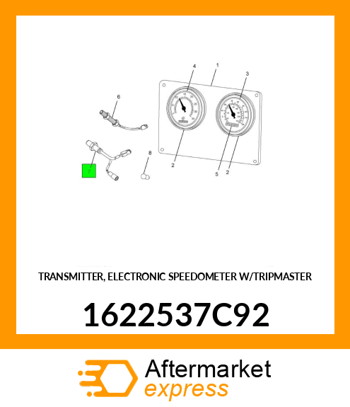 TRANSMITTER, ELECTRONIC SPEEDOMETER W/TRIPMASTER 1622537C92