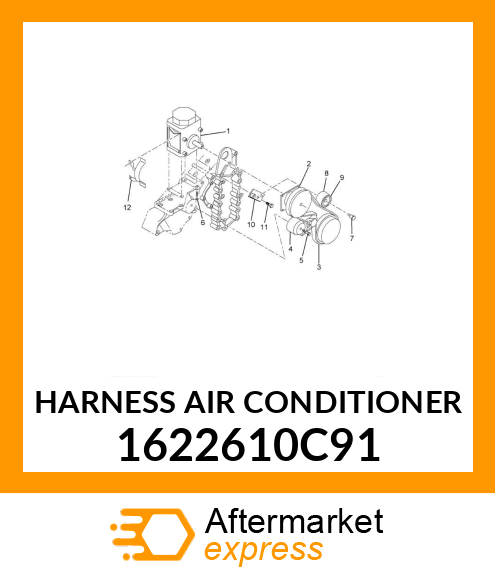 HARNESS AIR CONDITIONER 1622610C91