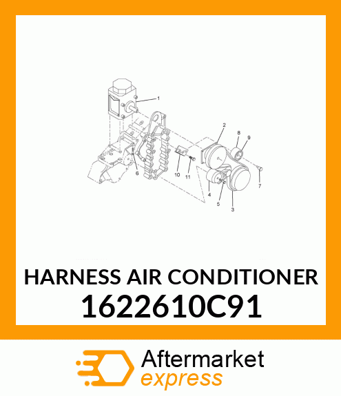 HARNESS AIR CONDITIONER 1622610C91