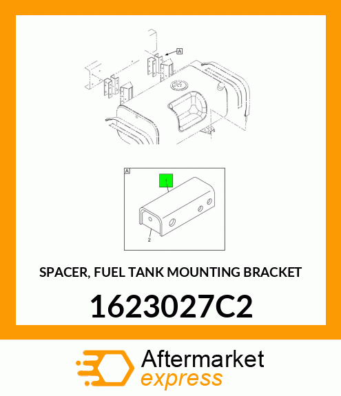 SPACER, FUEL TANK MOUNTING BRACKET 1623027C2