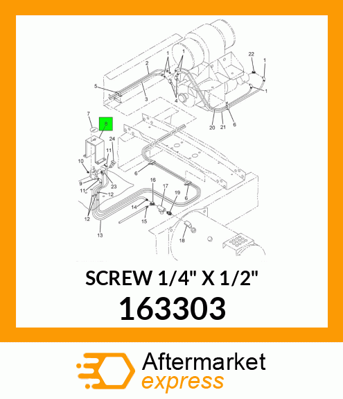 SCREW 1/4" X 1/2" 163303