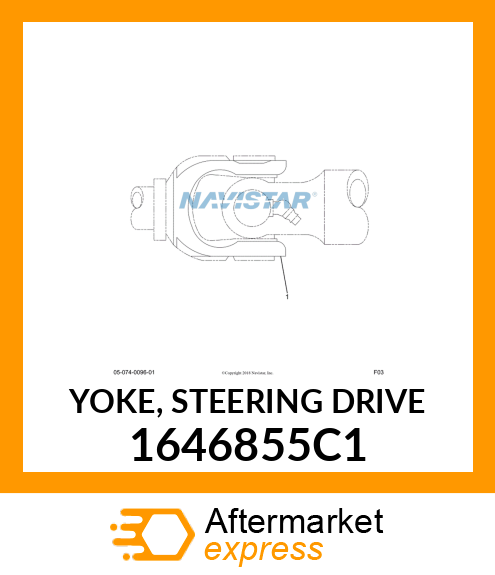 YOKE, STEERING DRIVE 1646855C1