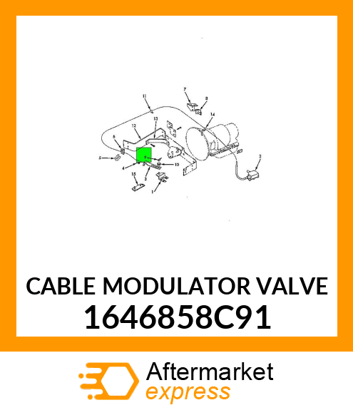 CABLE MODULATOR VALVE 1646858C91