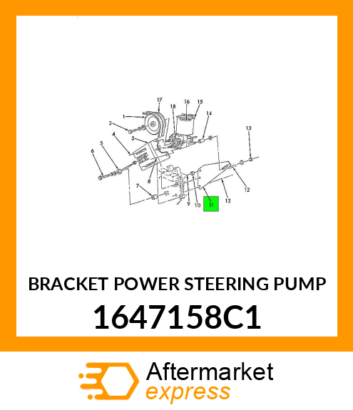 BRACKET POWER STEERING PUMP 1647158C1