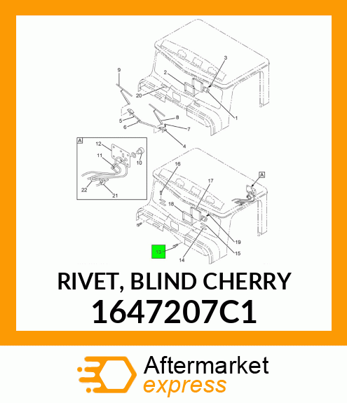 RIVET, BLIND CHERRY 1647207C1