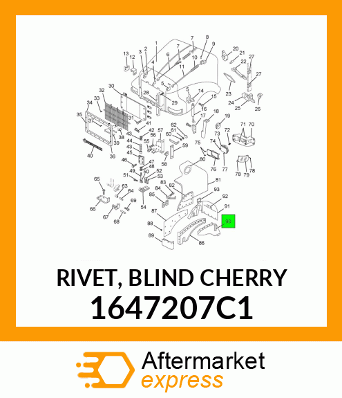 RIVET, BLIND CHERRY 1647207C1