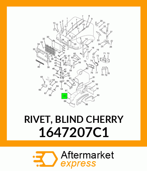 RIVET, BLIND CHERRY 1647207C1