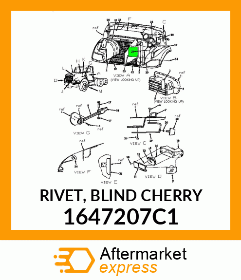 RIVET, BLIND CHERRY 1647207C1