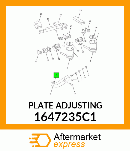 PLATE ADJUSTING 1647235C1