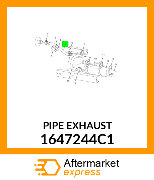 PIPE EXHAUST 1647244C1