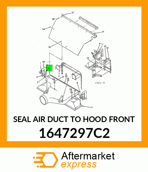 SEAL AIR DUCT TO HOOD FRONT 1647297C2