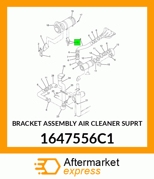 BRACKET ASSEMBLY AIR CLEANER SUPRT 1647556C1