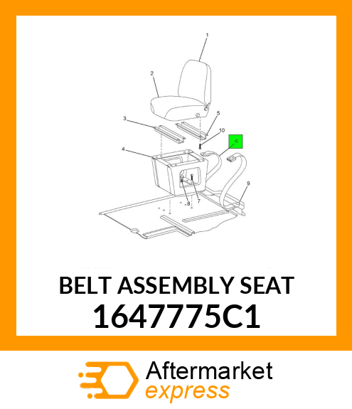 BELT ASSEMBLY SEAT 1647775C1