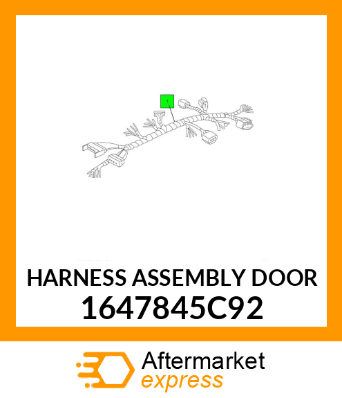 HARNESS ASSEMBLY DOOR 1647845C92