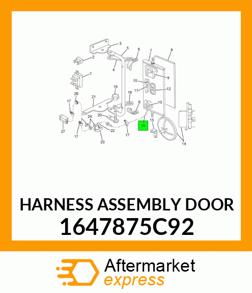 HARNESS ASSEMBLY DOOR 1647875C92