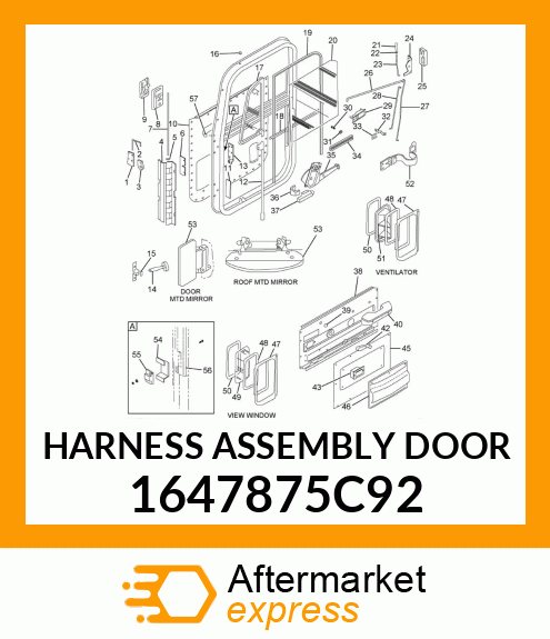 HARNESS ASSEMBLY DOOR 1647875C92