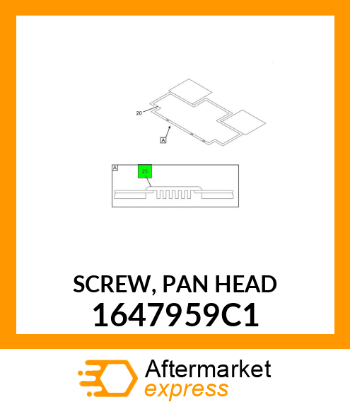 SCREW, PAN HEAD 1647959C1