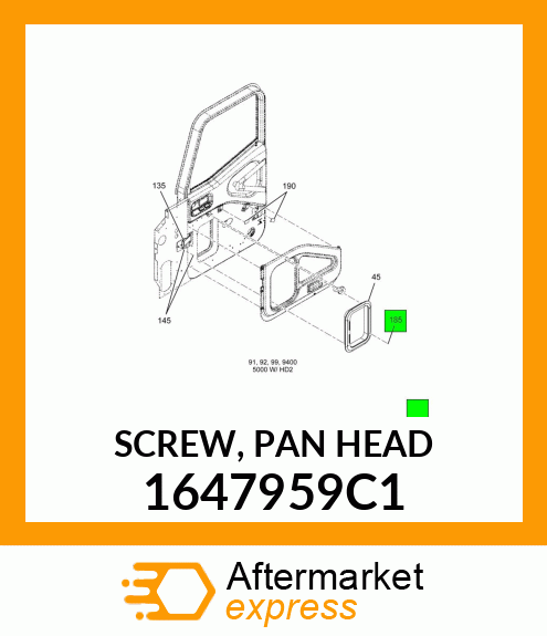 SCREW, PAN HEAD 1647959C1