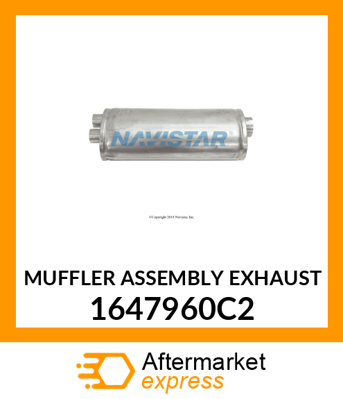 MUFFLER ASSEMBLY EXHAUST 1647960C2