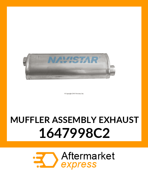 MUFFLER ASSEMBLY EXHAUST 1647998C2