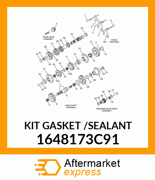 KIT GASKET /SEALANT 1648173C91