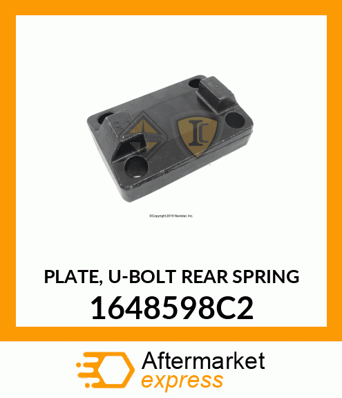 PLATE, U-BOLT REAR SPRING 1648598C2