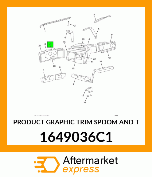 PRODUCT GRAPHIC TRIM SPDOM AND T 1649036C1