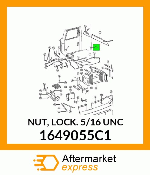 NUT, LOCK 5/16" UNC 1649055C1