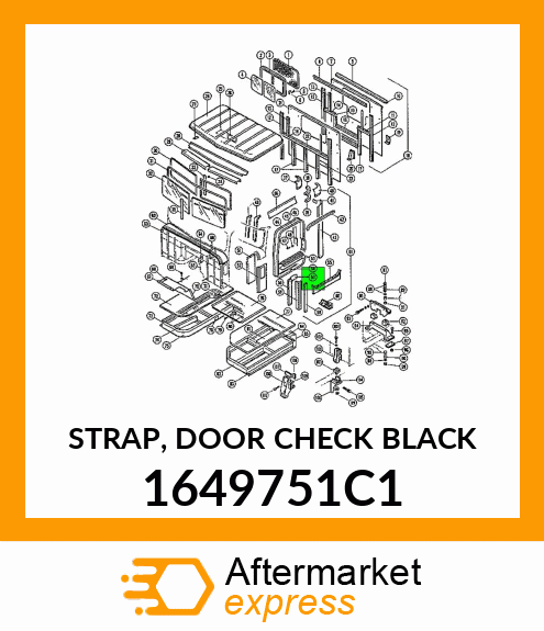 STRAP, DOOR CHECK BLACK 1649751C1