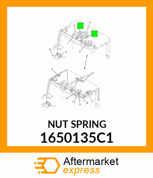 NUT SPRING 1650135C1