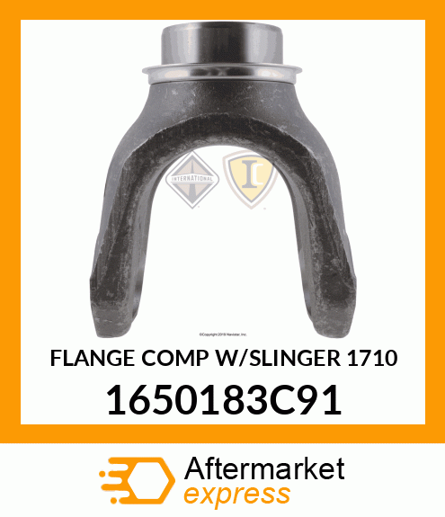 FLANGE COMP W/SLINGER 1710 1650183C91