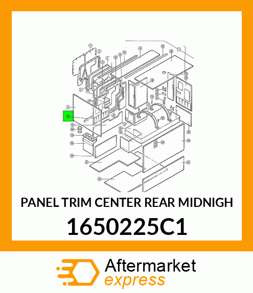 PANEL TRIM CENTER REAR MIDNIGH 1650225C1