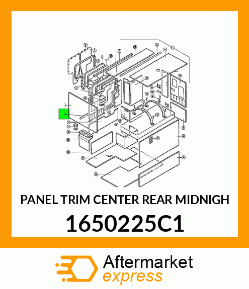 PANEL TRIM CENTER REAR MIDNIGH 1650225C1