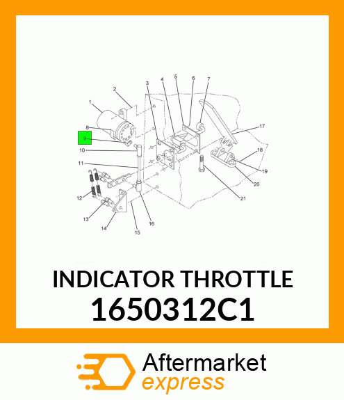 INDICATOR THROTTLE 1650312C1