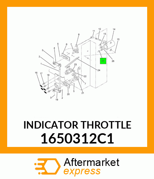 INDICATOR THROTTLE 1650312C1