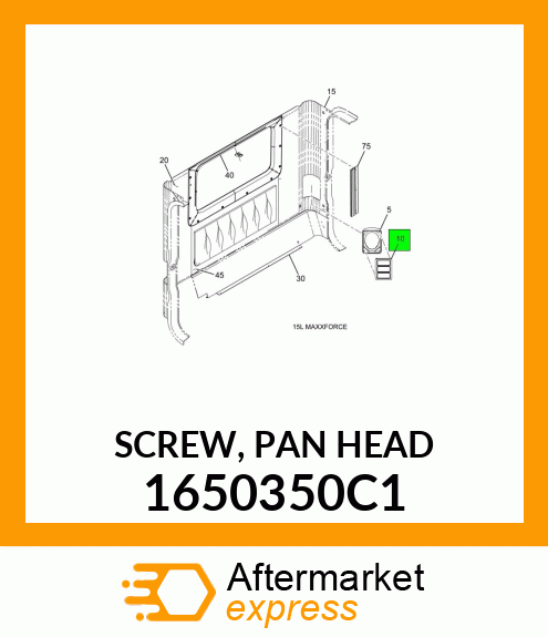 SCREW, PAN HEAD 1650350C1