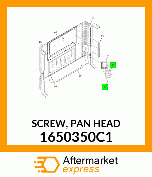 SCREW, PAN HEAD 1650350C1