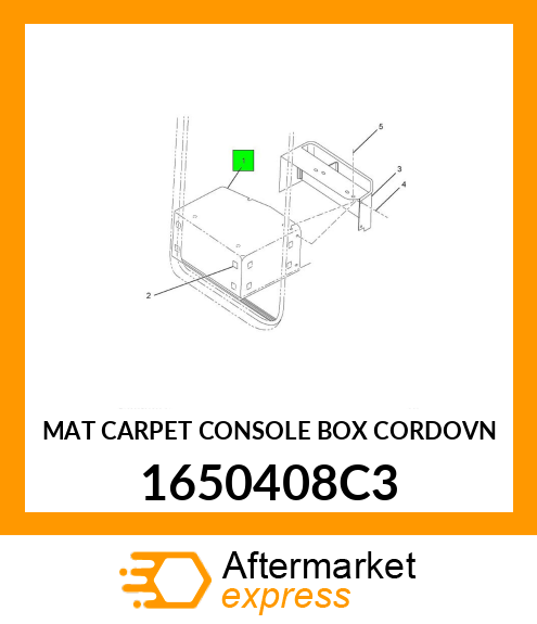 MAT CARPET CONSOLE BOX CORDOVN 1650408C3