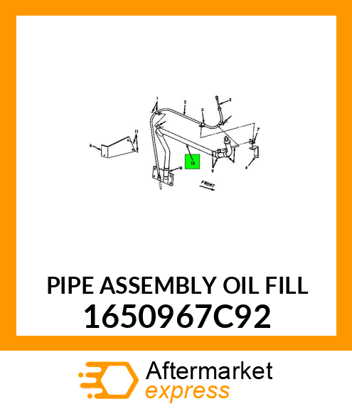 PIPE ASSEMBLY OIL FILL 1650967C92