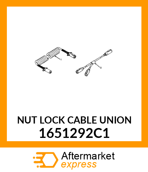 NUT LOCK CABLE UNION 1651292C1