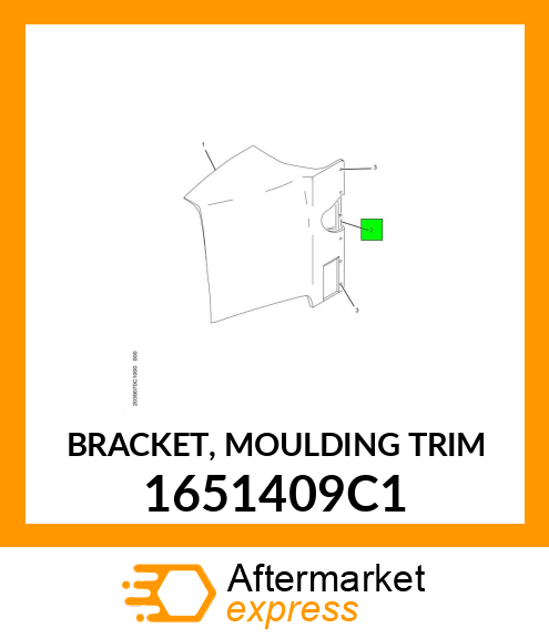 BRACKET, MOULDING TRIM 1651409C1