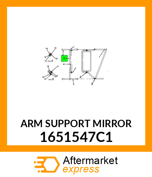 ARM SUPPORT MIRROR 1651547C1
